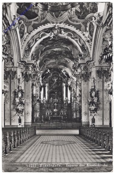 Einsiedeln, Inneres der Klosterkirche