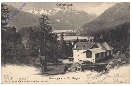 Engadin, Unteralpina mit Piz Margna