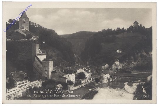 Fribourg, Vue du Pont