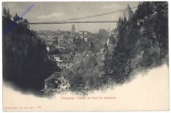 Fribourg, Vallee et Pont du Gotteron