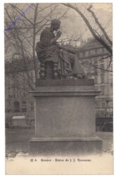 Genf, Statue de J.J. Rousseau