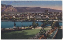 ak159420 Genf, Le Debarcadere et vue vers la ville