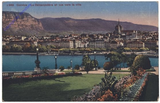 Genf, Le Debarcadere et vue vers la ville