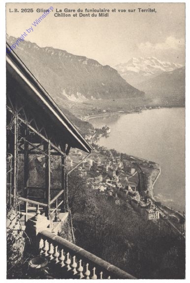 Glion-sur-Montreux, la Gare du funiolaire