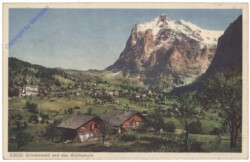ak159470 Grindelwald, und das Wetterhorn
