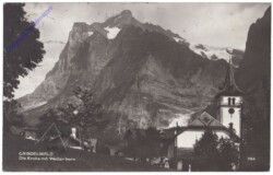 Grindelwald, Die Kirche mit Wetterhorn