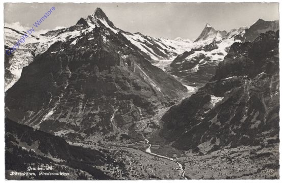 ak159494 Grindelwald, Schreckhorn, Finsteraarhorn