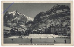 Grindelwald, Hotel-Bär, Wetterhorn und Mettenberg