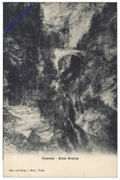 ak159521 Hinterrhein, Viamala - Erste Brücke