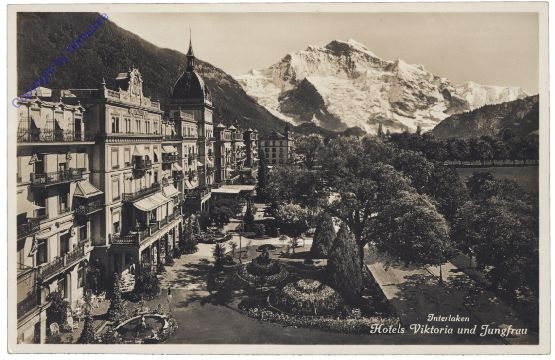 ak159531 Interlaken, Hotels Viktoria und Jungfrau