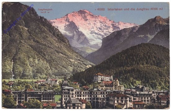 ak159534 Interlaken, und die Jungfrau