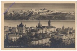 Lausanne, et les alpes