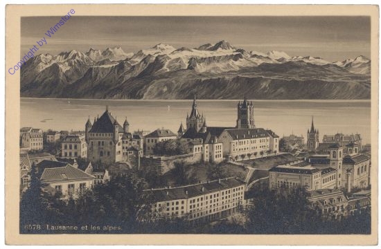 Lausanne, et les alpes
