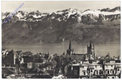 Lausanne, et les montagnes de la Savoie