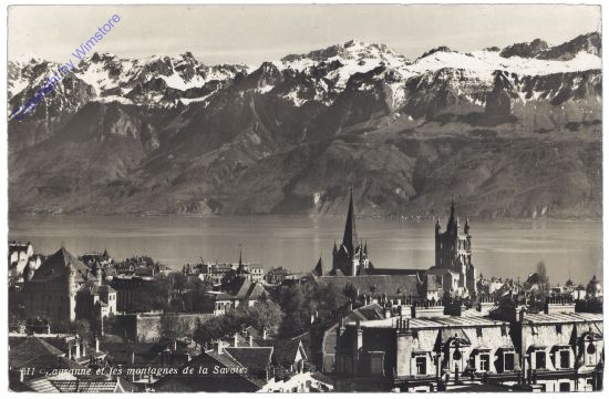 Lausanne, et les montagnes de la Savoie