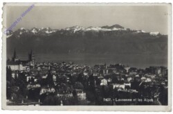 Lausanne, et les alpes