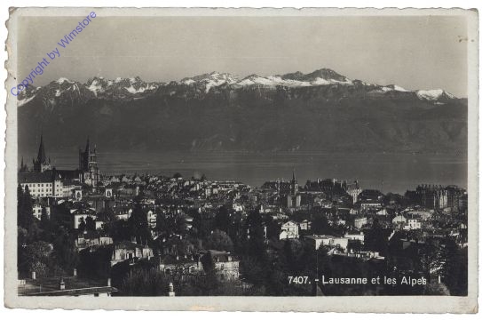 Lausanne, et les alpes