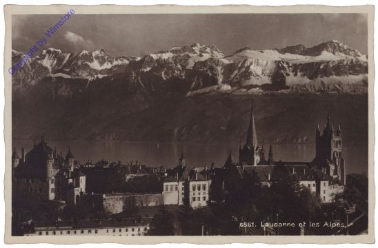 Lausanne, et les alpes