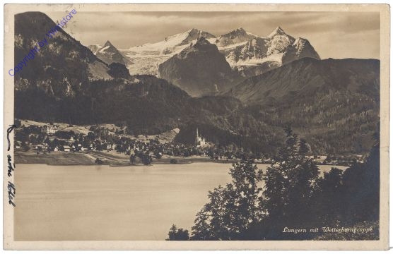 Lungern, mit Wetterhorngruppe