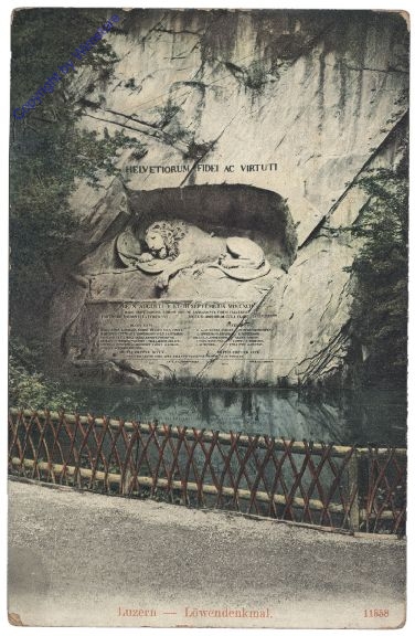 ak159678 Luzern, Löwendenkmal