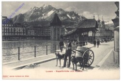 ak159679 Luzern, Kapellbrücke und Pilatus