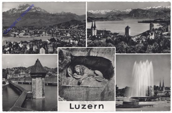 ak159692 Luzern, Multiansicht