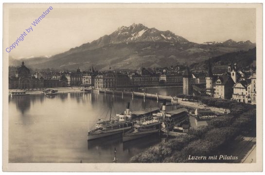 ak159693 Luzern, mit Pilatus