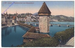 Luzern, Kapellbrücke und Wasserturm