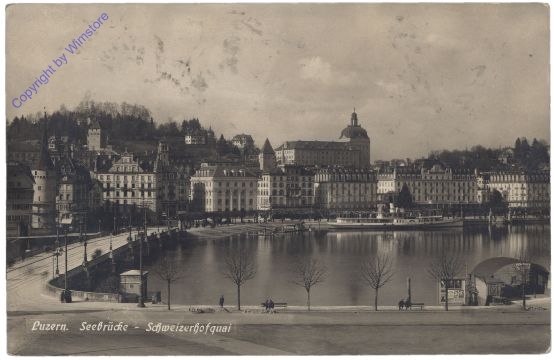 ak159706 Luzern, Seebrücke, Schweizerhofquai