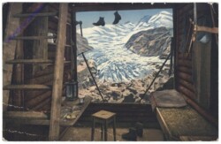 Luzern, Gletschergarten, Inneres der Klubhütte