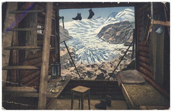 ak159713 Luzern, Gletschergarten, Inneres der Klubhütte