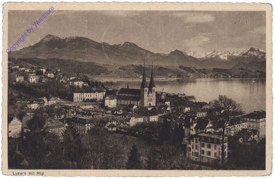 ak159714 Luzern, mit Rigi