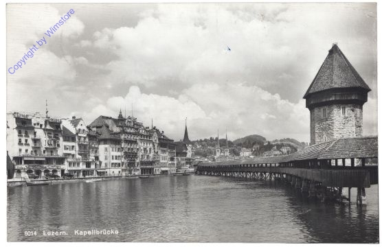 ak159716 Luzern, Kapellbrücke