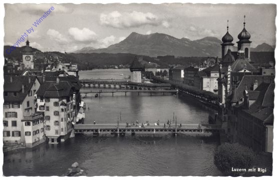 ak159717 Luzern, mit Rigi