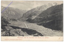 Meiringen, und das Haslethal vom Brünig aus gesehen