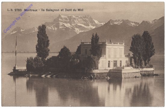 Montreux, Ile Salagnon et Dent du Midi