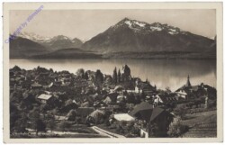 Oberhofen am Thunersee, und Blümlisalp und Niesen