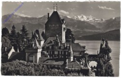 Oberhofen am Thunersee, Schloss mit Blümlisalp