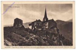 Raron, Fragments du chateau des fameux sires de Rarogne