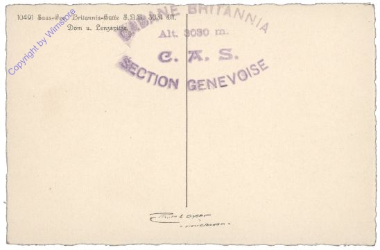 ak159834a Saas-Fee, Brittannia-Hütte