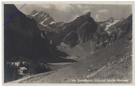 ak159840 Säntis, Seealpsee, Blic auf Säntis