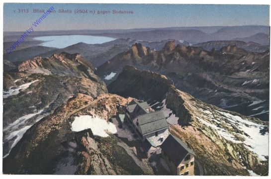 ak159841 Säntis, Blick vom Säntis gegen Bodensee