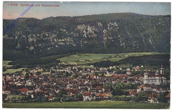ak159860 Solothurn, mit Weissenstein