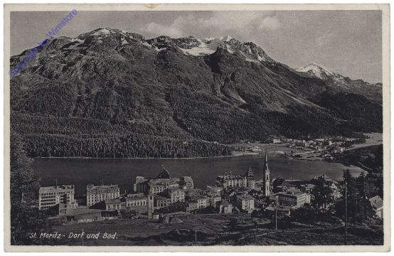 St. Moritz, Dorf und Bad