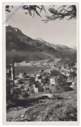 St. Moritz, Dorf und Bad gegen Piz Corvatsch