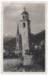 ak159895 St. Moritz, Schiefer Turm