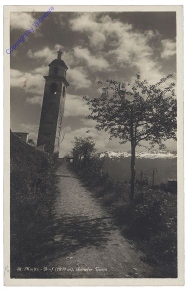St. Moritz, Schiefer Turm