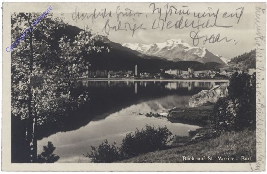St. Moritz, Blick auf St. Moritz-Bad