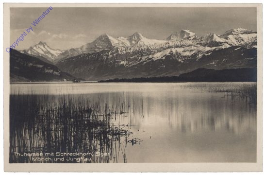 ak159933 Thun, Thurnersee mit Schreckhorn