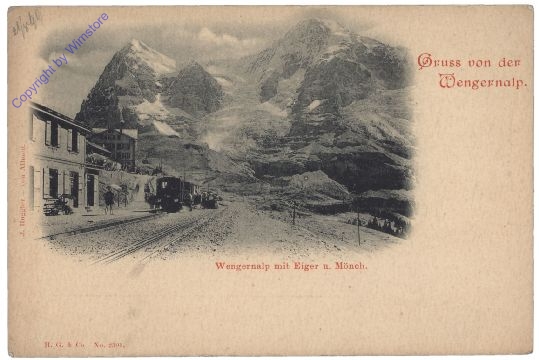 ak159989 Wengen, Wengernalp mit Eiger und Mönch